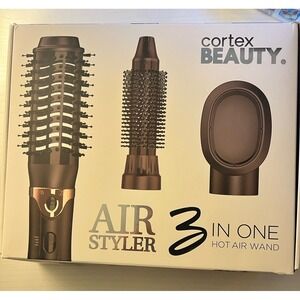 Cortex Beauty 3-in-1 Hot Air Wand Styler Blow Dryer, Curler, Styling Brush
